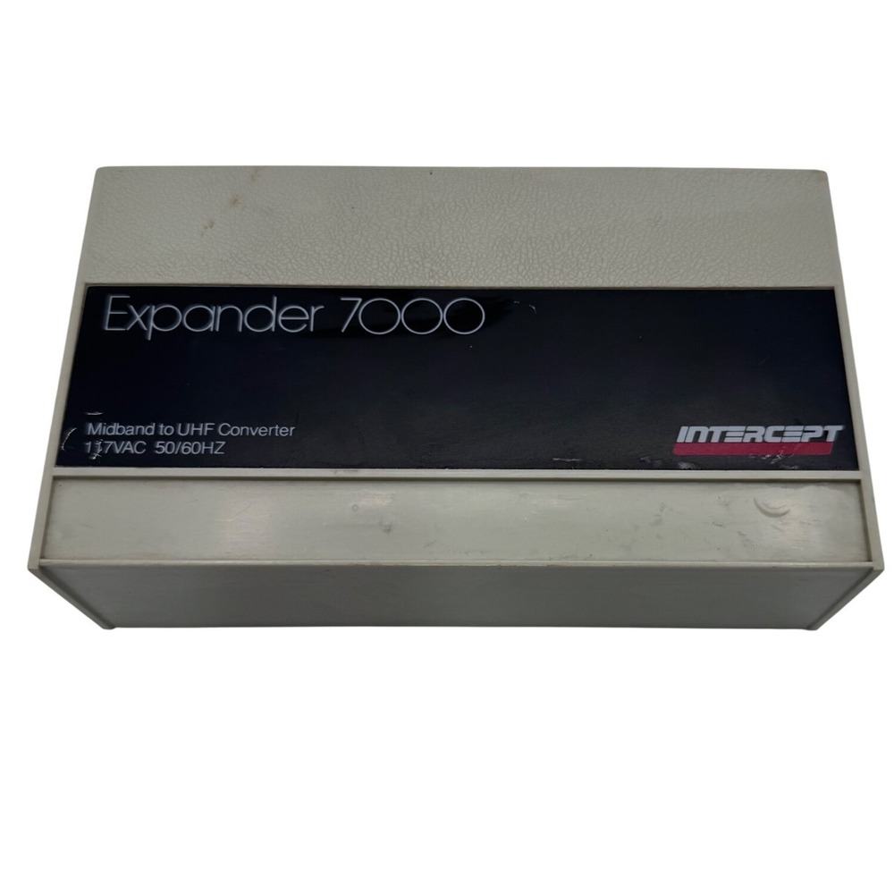 Intercept Expander 7000 Gray Midband to UHF Converter Vintage Cable TV 1970s/80s